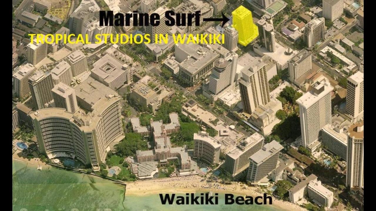 Tropical Studios At Marine Surf Waikiki - Free Parking - Best Location - Full Kitchen - Swimming Pool Honolulu Exterior foto